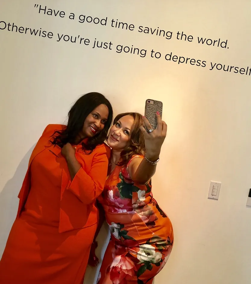 Heather Beverly, Esq. with a client