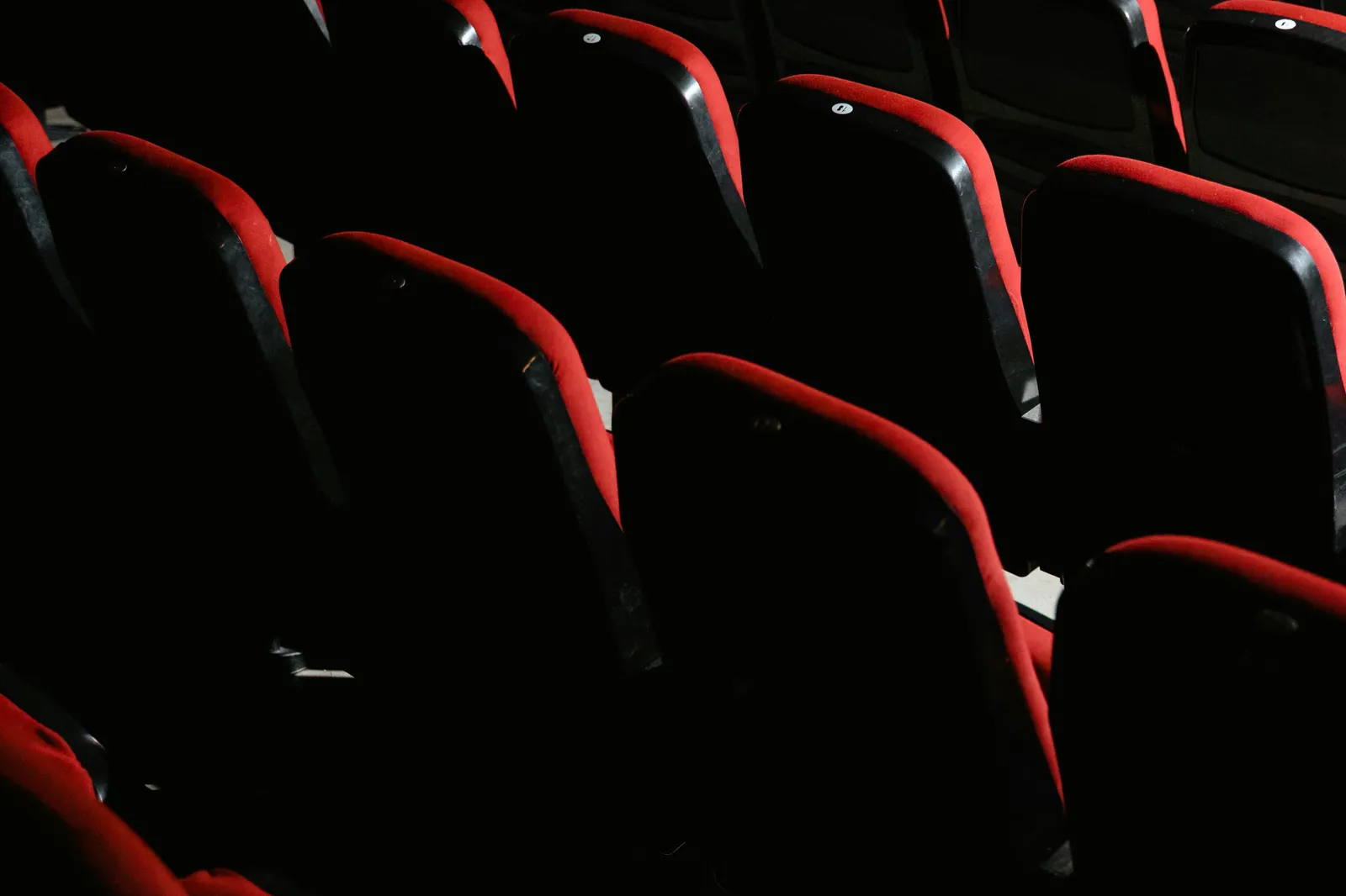 Red theater seats